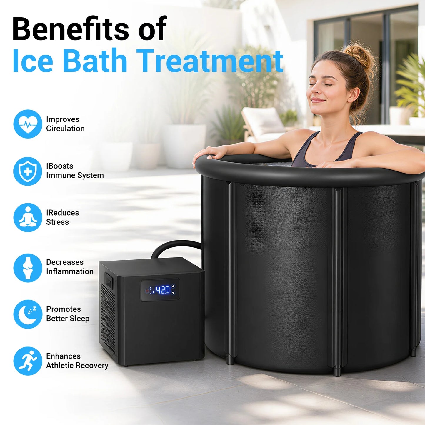 Ice Bath Water Chiller With Built Filter Pump Cold Plunge