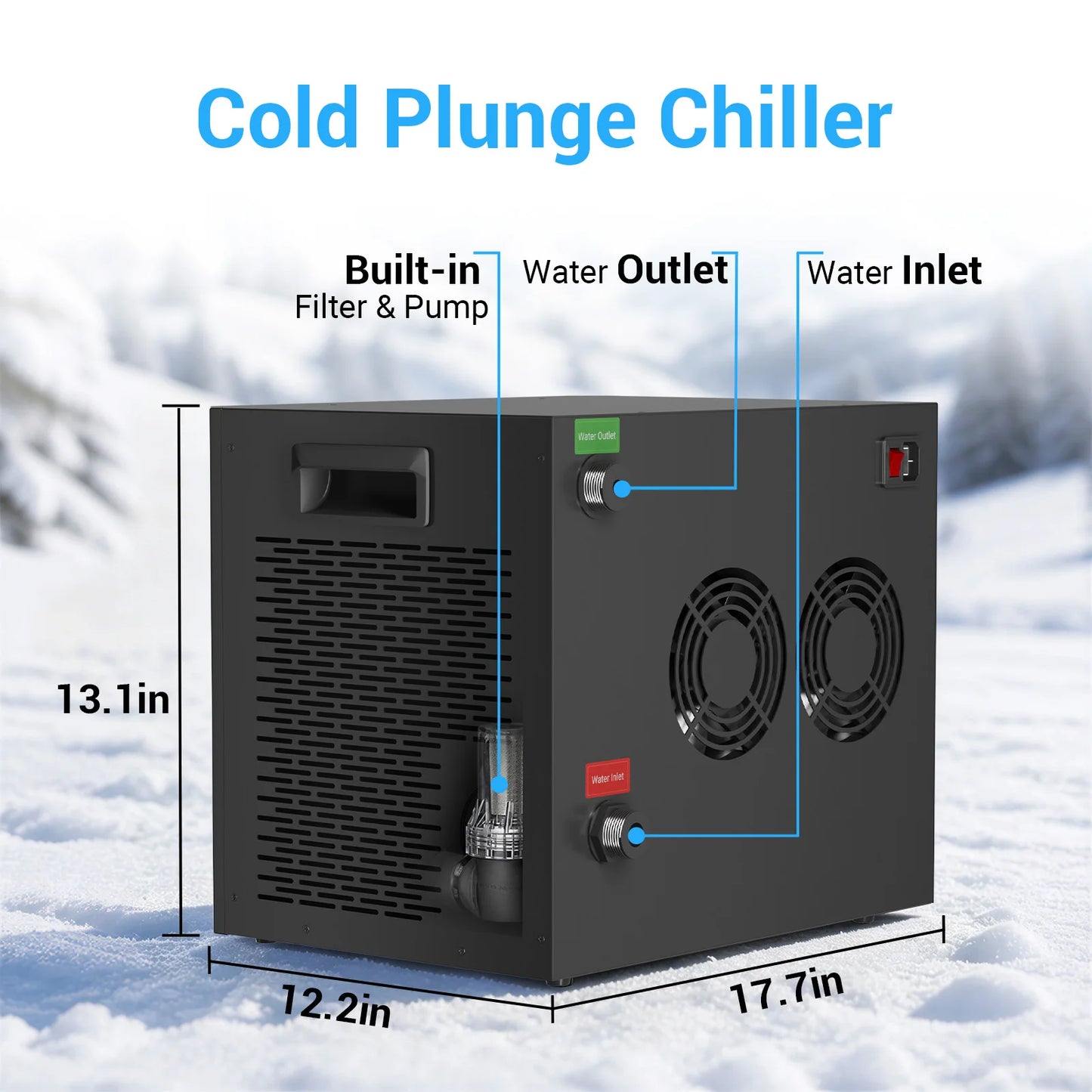 Ice Bath Water Chiller With Built Filter Pump Cold Plunge