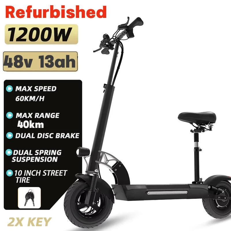 Jueshuai Outdoor Electric Scooter 1000W Off Road Foldable