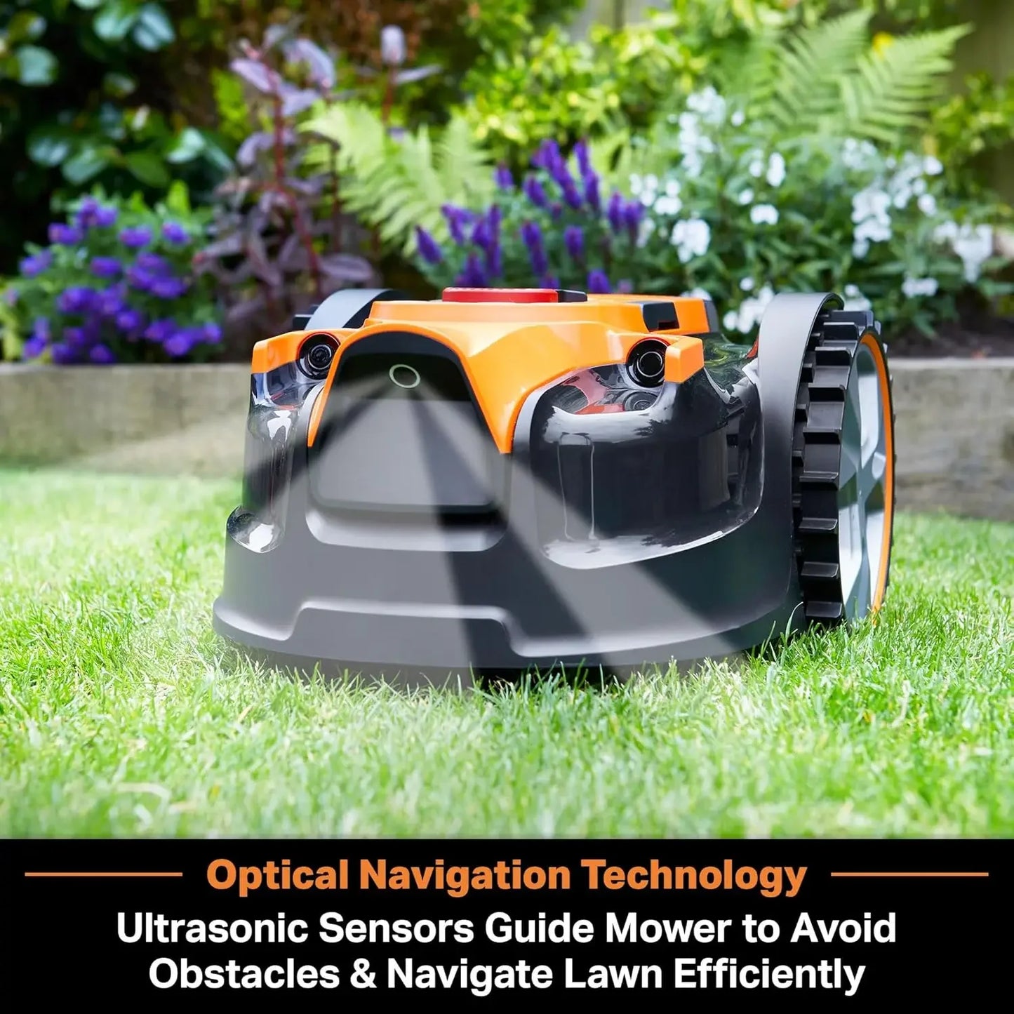 XMSJ Perimeter Wire Free Robot Lawn Mower With Optical Navigation