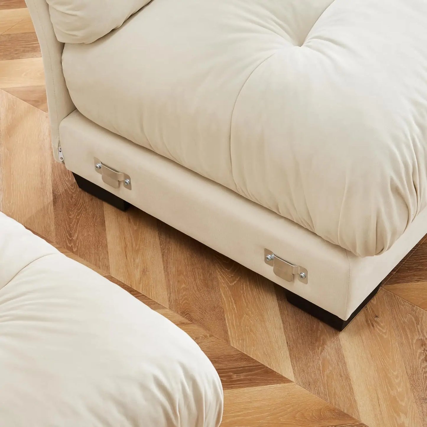 Modular Sectional Sofa L-Shaped Upholstered Couch For Living Room