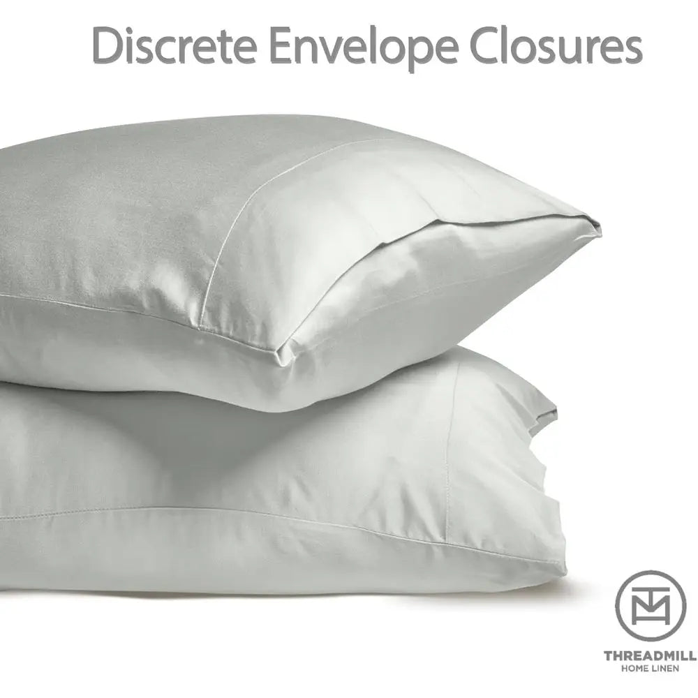 Queen Size Bamboo Sheet Set - 4-Piece Viscose, Light Grey, Silky Soft, Cool & Breathable, 16 Deep Pocket, Moisture Wicking & Coo