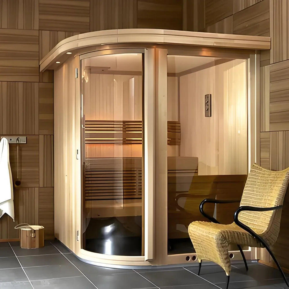 Seven Continents Far Infrared Indoor Sauna Room With Solid Red Cedar