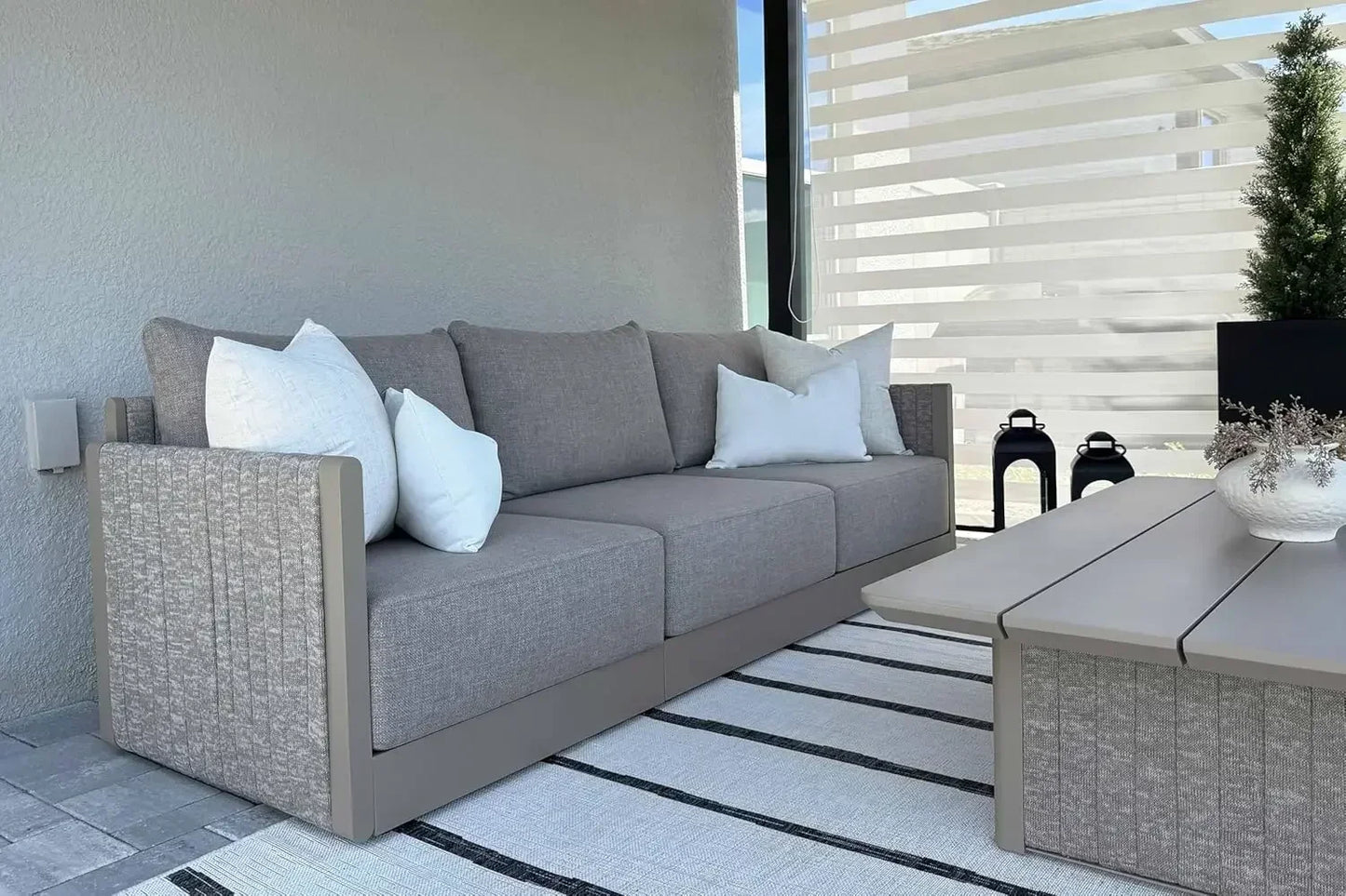 Patio Furniture Set 9 Pieces Outdoor Conversation With Cushions