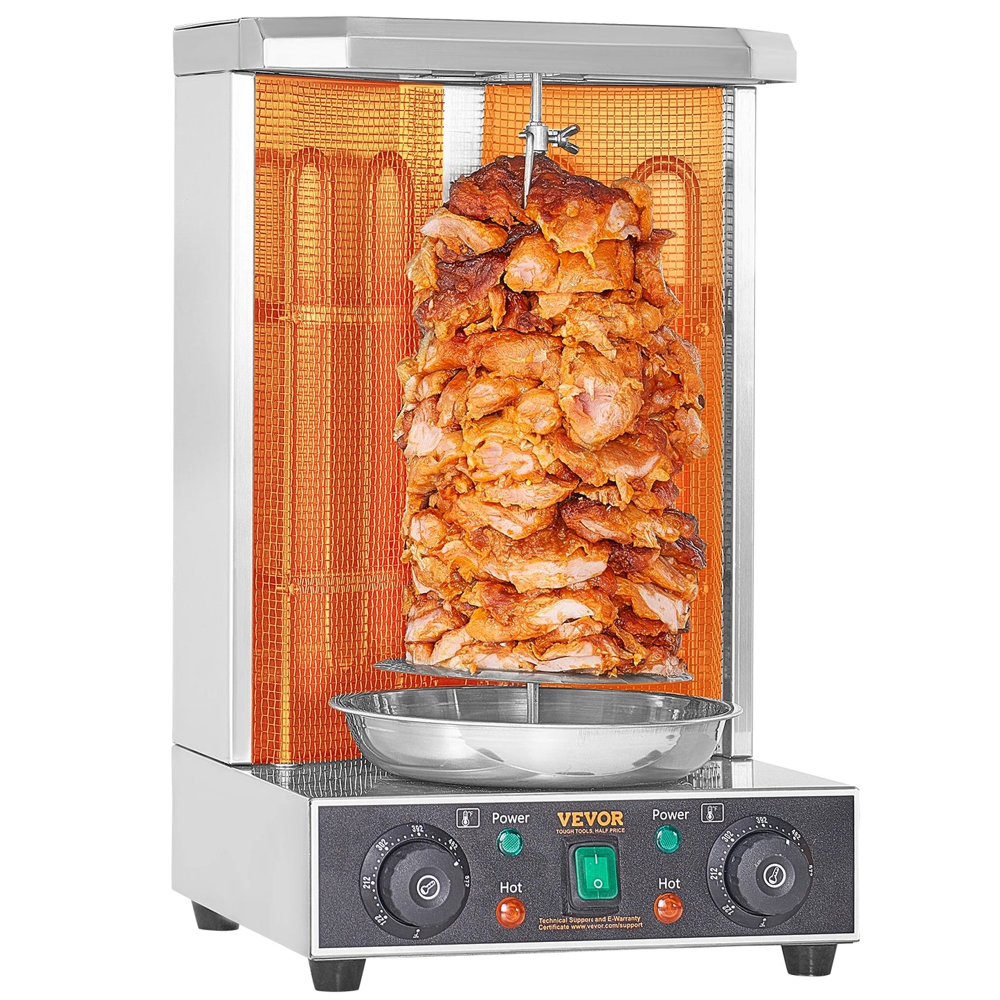 VEVOR Electric Vertical Shawarma Grill Machine Gyro Rotisserie Oven Kebab