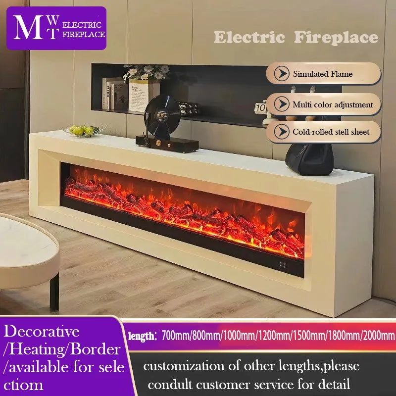 Freestanding Electric Heater In French Style Cabinet With 3D Fireplace