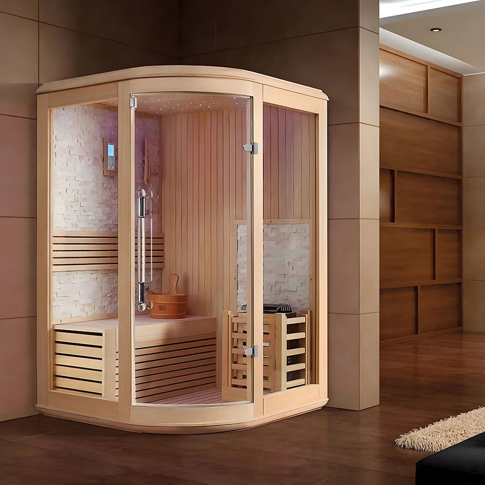 Seven Continents Far Infrared Indoor Sauna Room With Solid Red Cedar