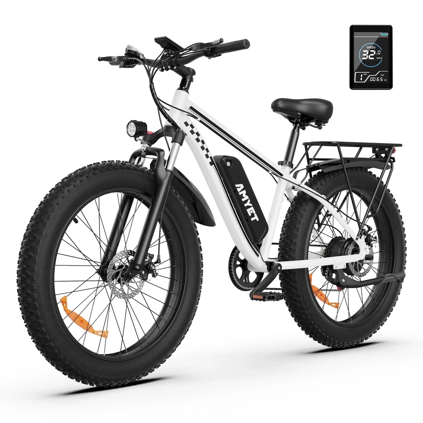 Amyet 1500W Electric Bike Adults Fat Tire Mountain Ebike