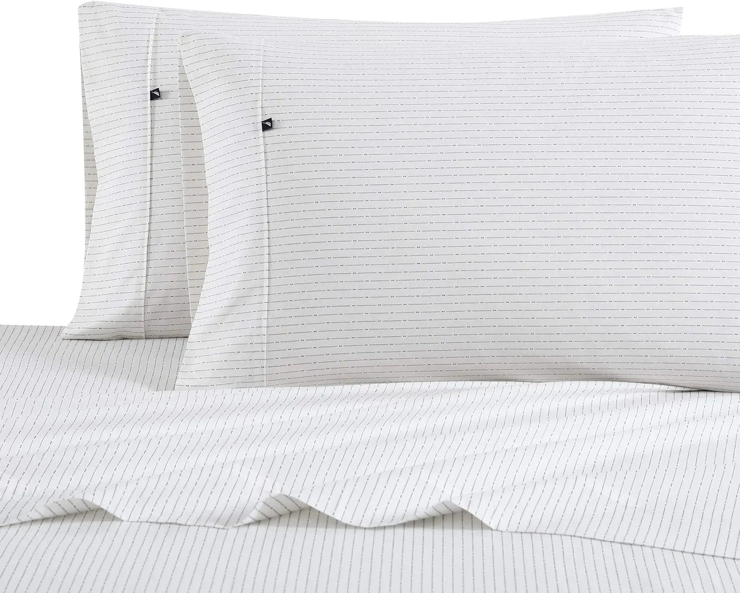 – Queen Size Sheet Set, Crisp Cotton Percale Bedding with Matching Pillowcases, Lightweight & Breathable Bed Sheets, Deep Pocket