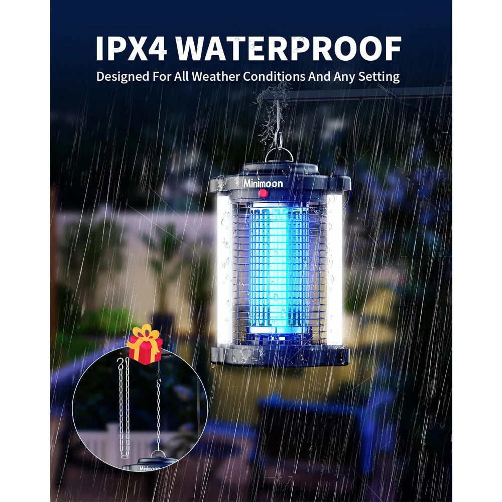 Minimoon Outdoor Electric Mosquito Zapper Features Dual LED Light Design