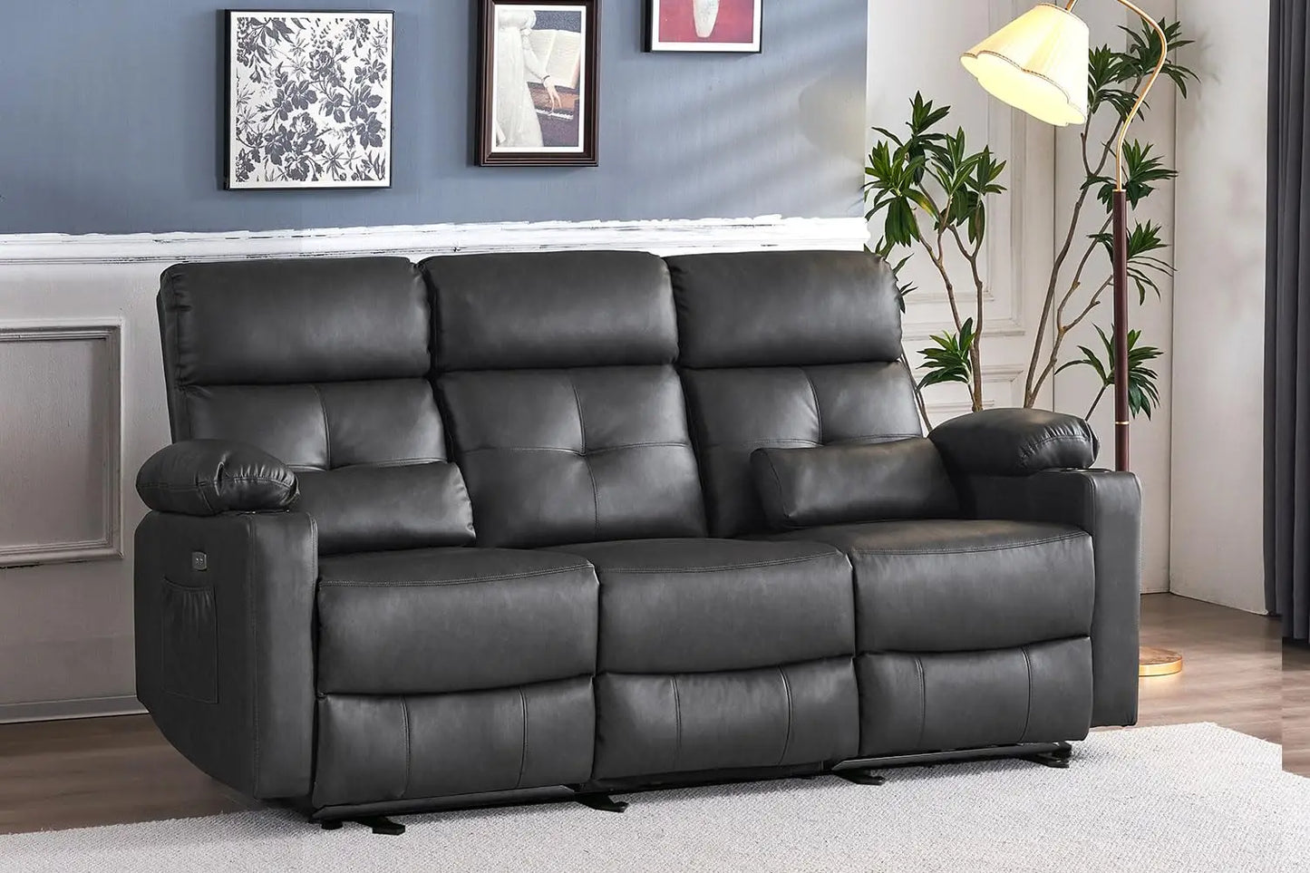 Guangbai Power Reclining Sofa With Heat Massage US