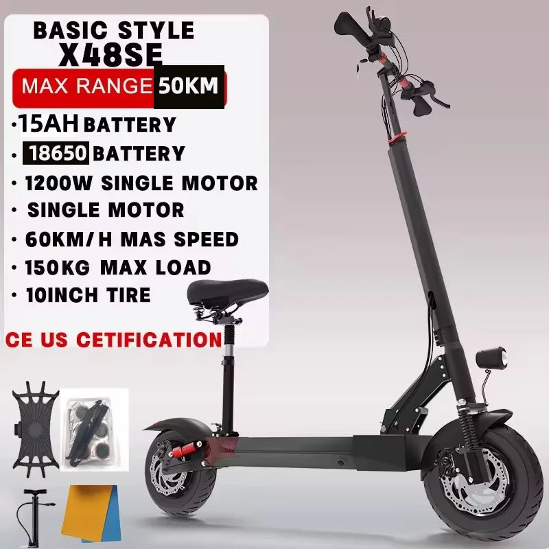 Jueshuai Outdoor Electric Scooter 1000W Off Road Foldable