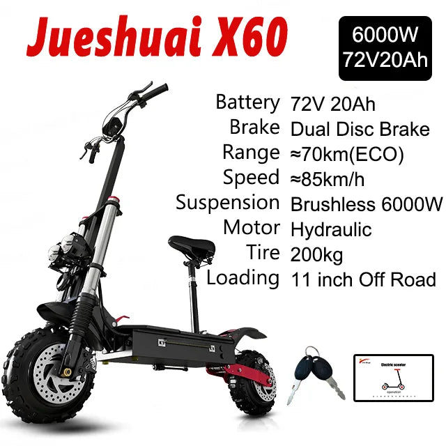 Jueshuai Outdoor Electric Scooter 1000W Off Road Foldable