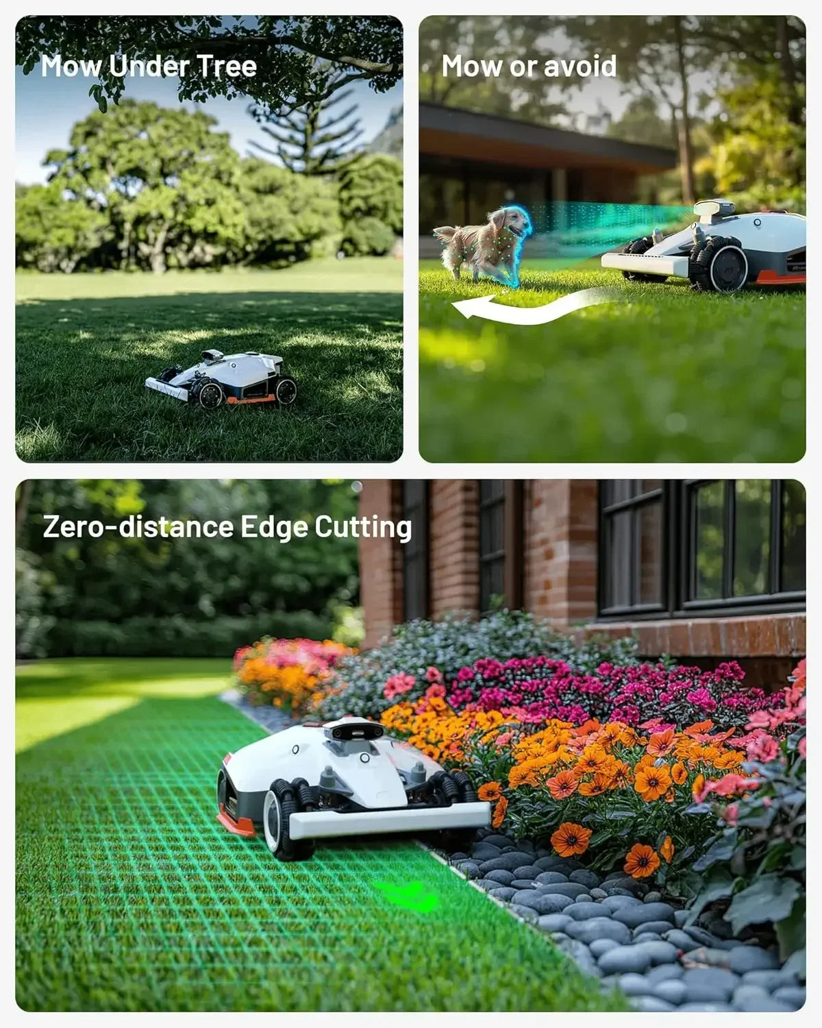2 AWD 3000HX Robot Lawn Mower With 4G Auto Mapping