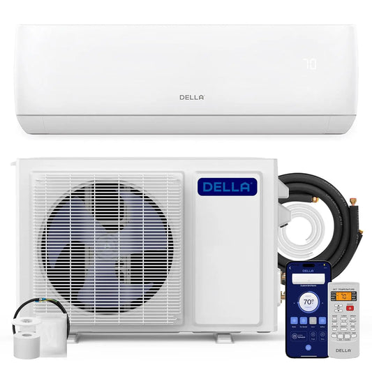 Motto Series Mini Split AC, 208-230V 17.5 SEER2 Cools Up to 550 Sq.Ft,12000 BTU Works with Alexa and Wifi, Air, Customized