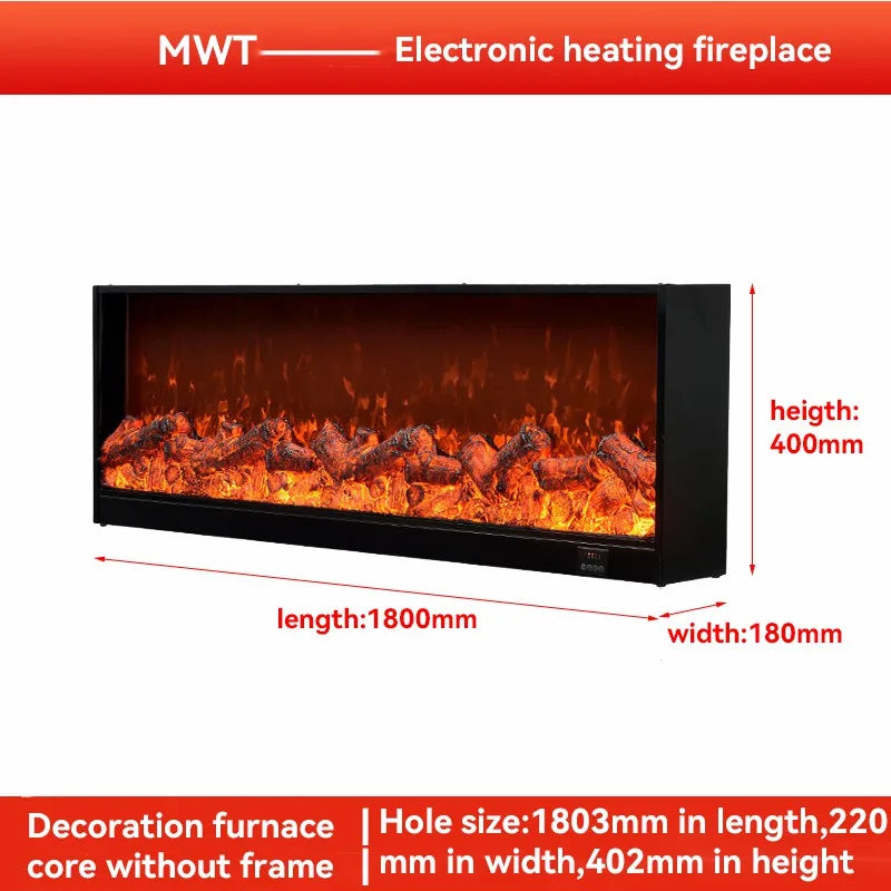 Top-1 Freestanding Electric Heater With Realistic Flame Fireplace