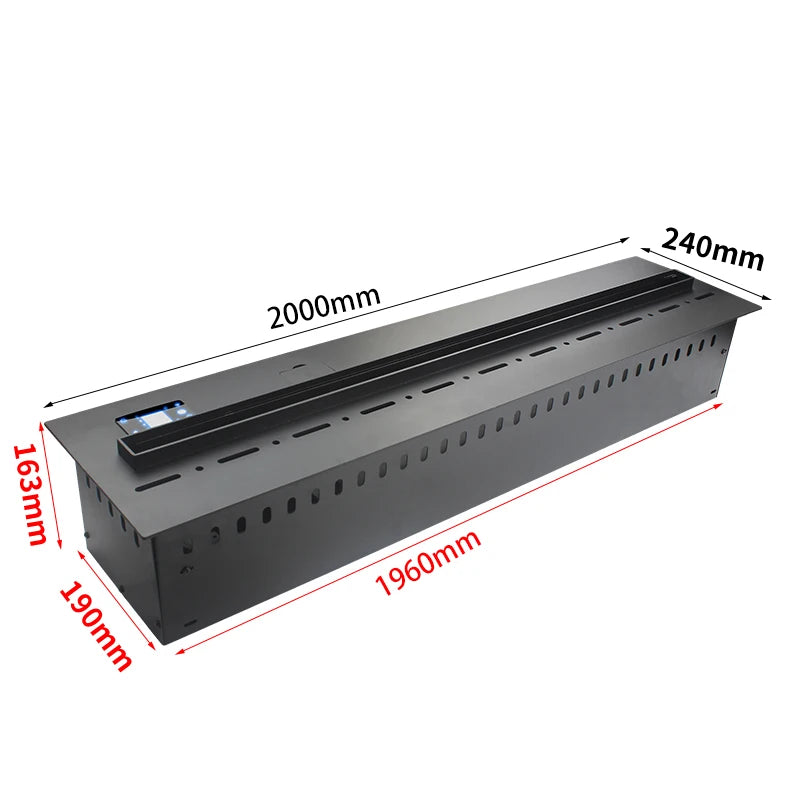 Electric Fireplace 3D Water Vapor Recessed With Remote Control Timer