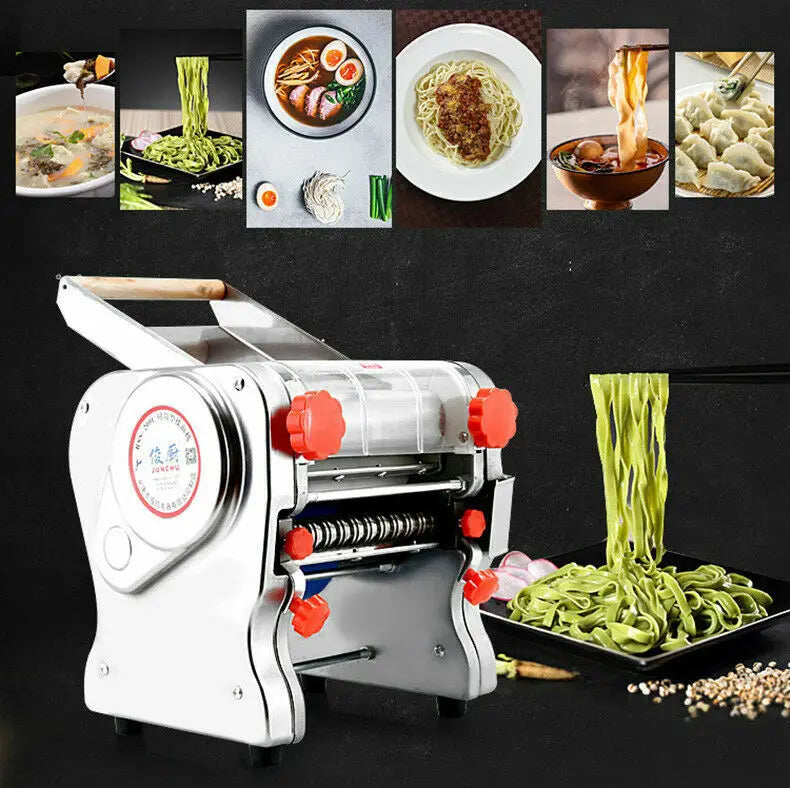 Commercial Stainless Steel 550W Pasta Noodle Maker Machine Dual Blade