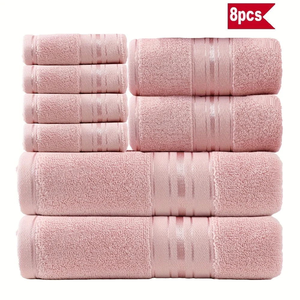 Premium Cotton Towel Set For Bathroom Spa Hotel Luxury Texture