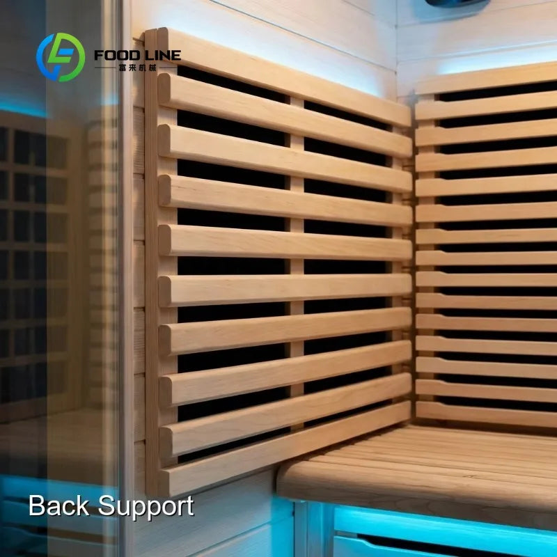 Luxury Outdoor Square Sauna Cabin Dry Steam Room