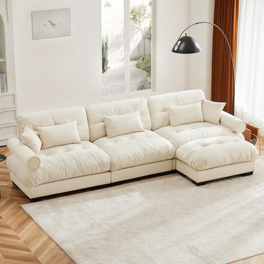 Modular Sectional Sofa L-Shaped Upholstered Couch For Living Room