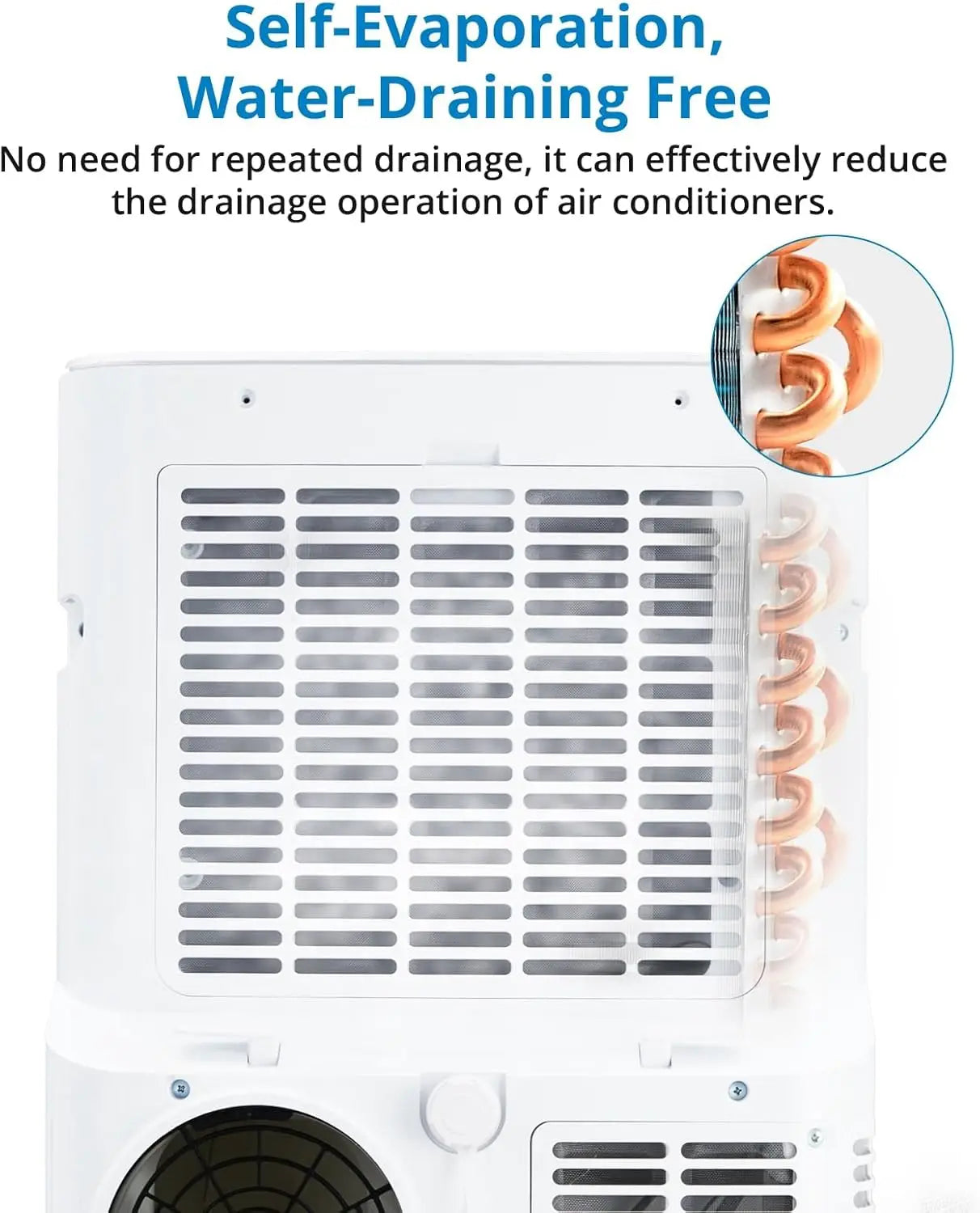 12,000 BTU Portable Air Conditioner, 3-in-1  Air Cooler with Remote Control & 24-Hour Timer, Cools Up to 500 sq.Ft, Portable AC