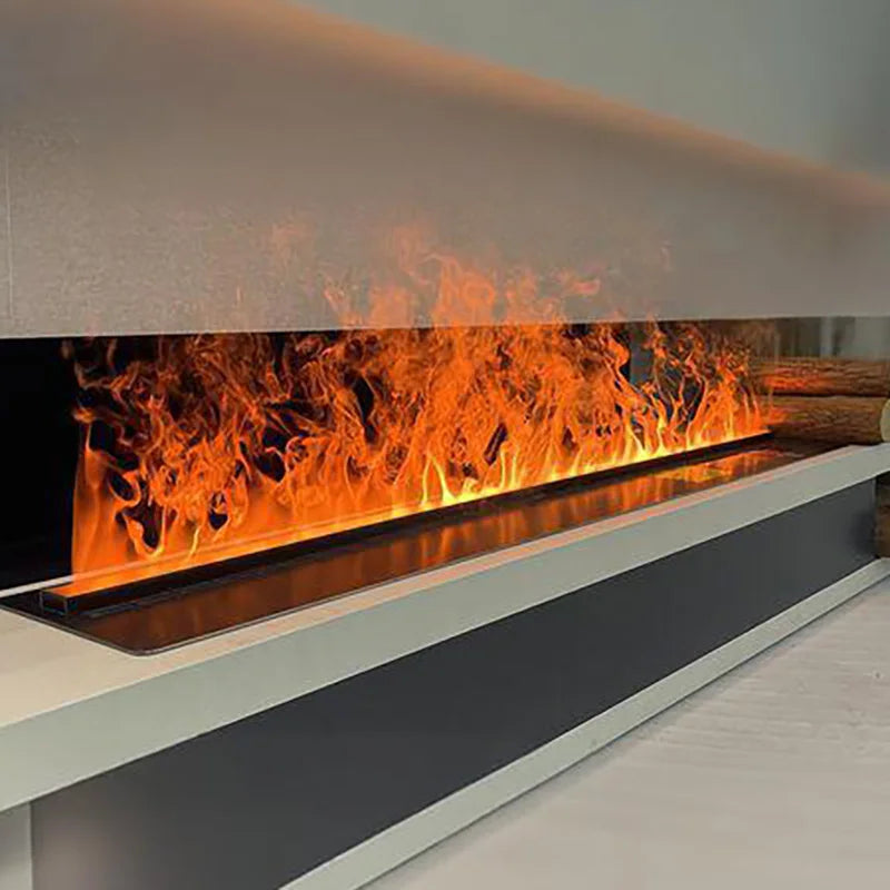 Electric Fireplace 3D Water Vapor Recessed With Remote Control Timer