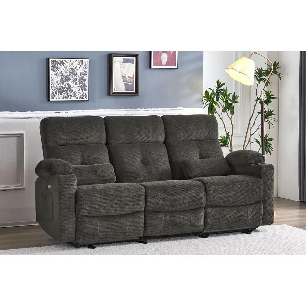 Guangbai Power Reclining Sofa With Heat Massage US