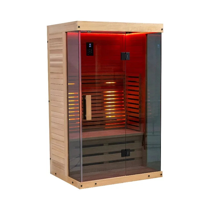Outdoor Infrared Sauna For Two With Red Light Therapy