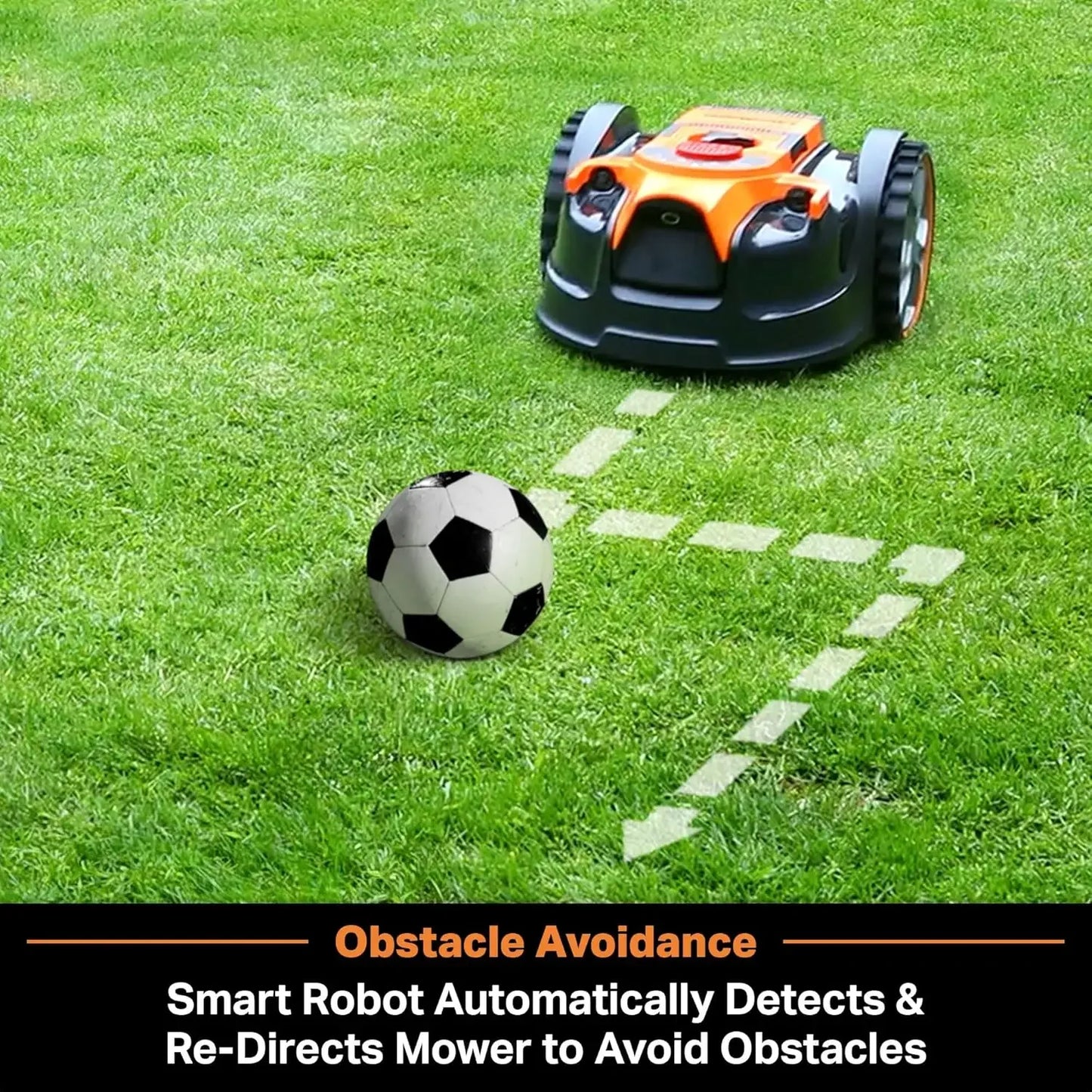 XMSJ Perimeter Wire Free Robot Lawn Mower With Optical Navigation