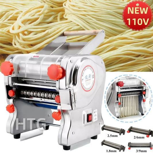 Commercial Stainless Steel 550W Pasta Noodle Maker Machine Dual Blade