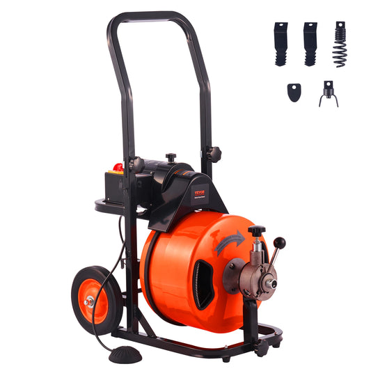 SucceBuy Drain Snake Drill Auger For Blocked Pipes