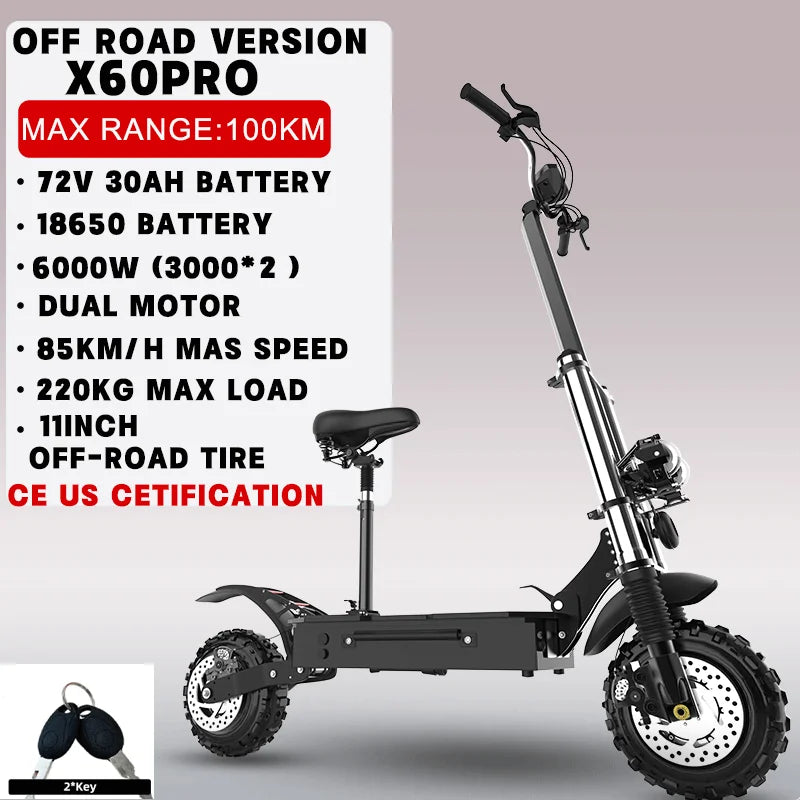 Jueshuai Outdoor Electric Scooter 1000W Off Road Foldable