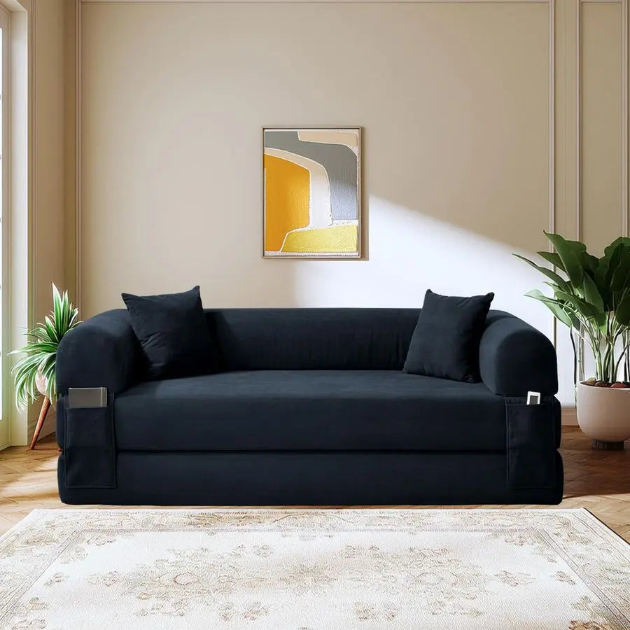 MBVM Convertible Sofa Bed Couch With Storage And Folding Sleeper