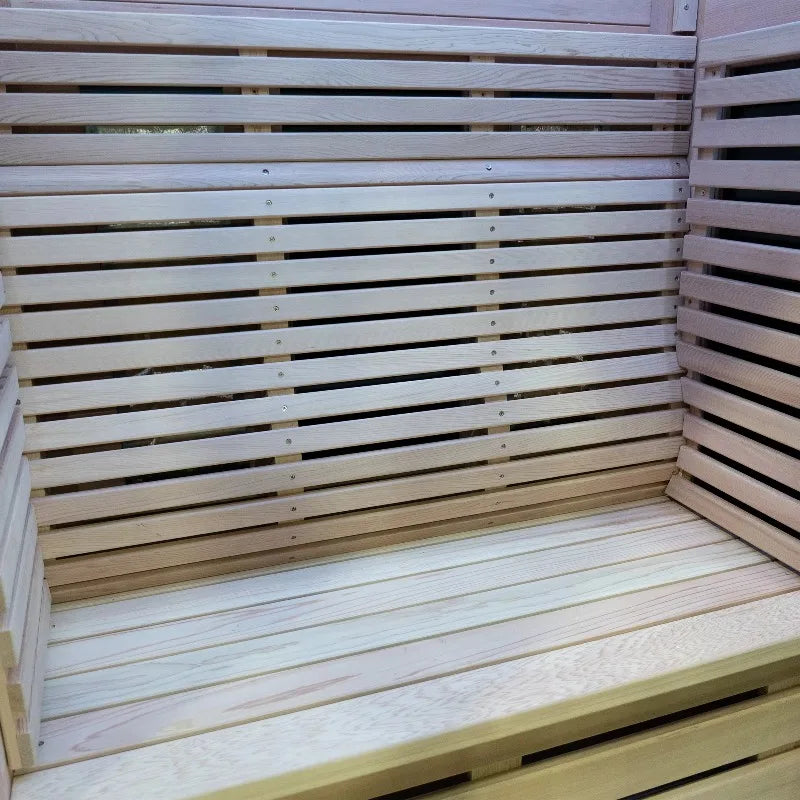 Outdoor Infrared Sauna For Two With Red Light Therapy